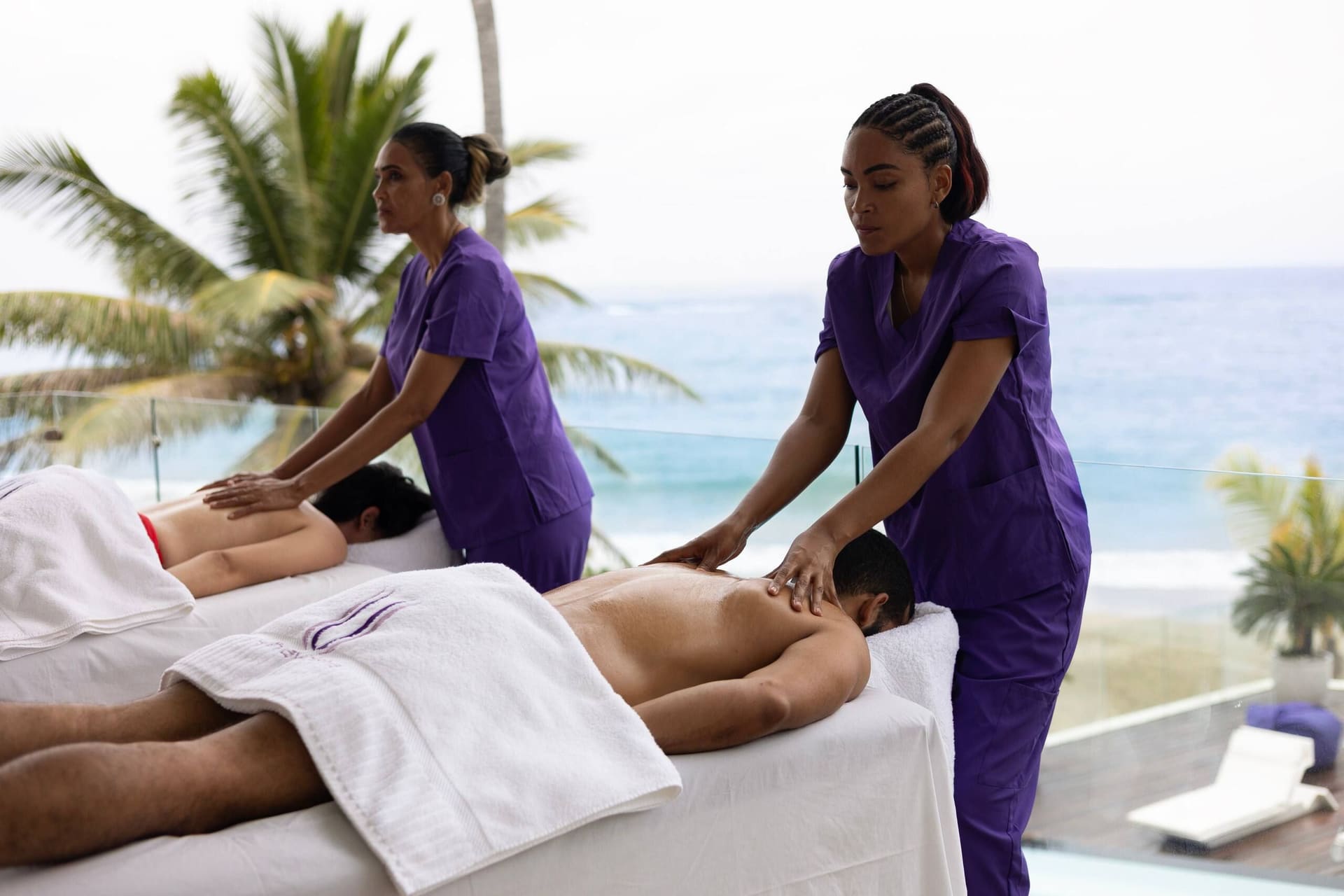 Beachside massage